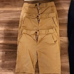 3 pair of Children's Place boys size 10 khaki shorts
